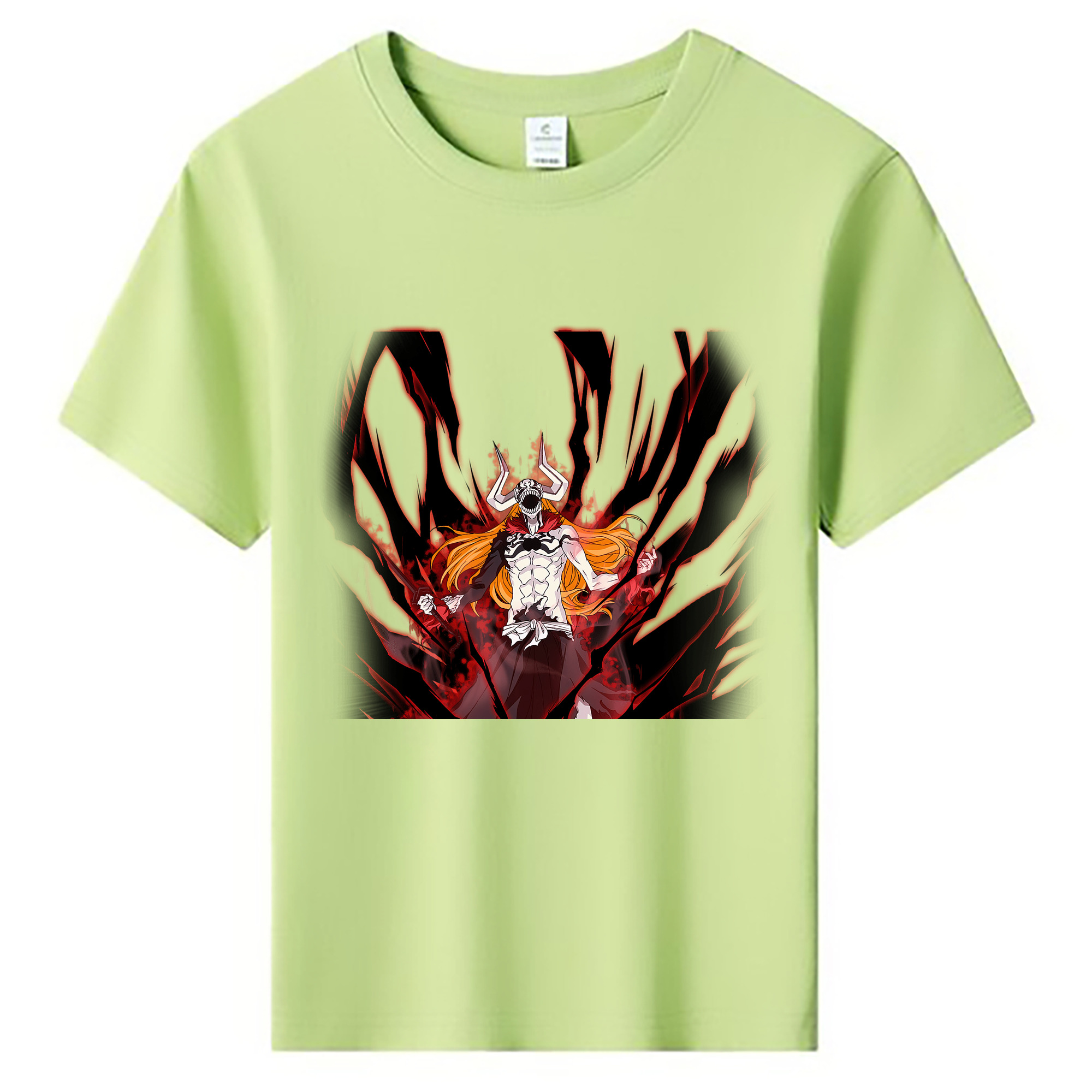 （画像用） ブリーチ 黒崎一護（くろさき いちご）BLEACH Kurosaki Ichigo 綿100％キッズTシャツ（フロントプリント）